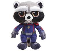 Mattel Marvel Guardianes de la Galaxia Peluche Rocket, juguete con movimiento y sonidos, regalo +3 anos (HPV36)