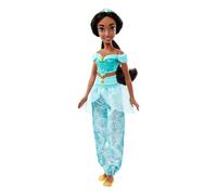 Mattel Disney Princess Jasmine Muñeca de Moda Look Clásico | Moda brillante con pantalones, tiara y zapatos extraíbles, articulada y coleccionable, inspirada en Disney Aladdin, HLW12