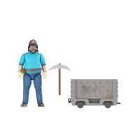 Mattel Minecraft Action Figurs Figura Explosive MineCart Escape con accesorios de Steve y minera de 4 pulgadas Toy Collectible inspirado en la pelc