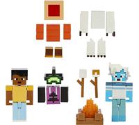 Mattel Minecraft Creator Series Campamento Enderwood Susto del yeti Pack figuras de acción con accesorios, juguete +3 años (HLP58)