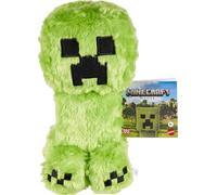 Mattel Minecraft Creeper Peluche, muñeco suave inspirado en el personaje de “Una película de Minecraft”, juguete coleccionable de 20,3cm, JFP58