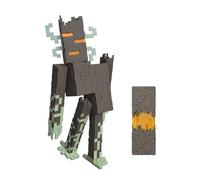 Mattel Minecraft Crepitante Figura de acción con Luces interactivas, Sonidos y Accesorio de corazón Que crepita, Juguete Coleccionable de 20,3cm, JKR45