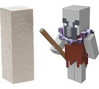 Mattel Minecraft Dungeons Figura de batalla coleccionable de 3.25 pulgadas y accesorios, basado en videojuegos, regalo imaginativo de juego de historia para niños y niñas de 6 años en adelante