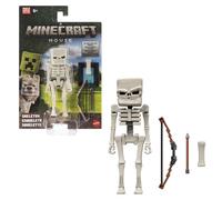 Mattel Minecraft Esqueleto, Conjunto de figura de acción y accesorios, personaje coleccionable de 10,16cm inspirado en “Una película de Minecraft”, JFR60