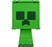 Mattel Minecraft Flippin Figs Creeper y Creeper cargado Figura de acción intercambiable 2 en 1, cabezas grandes y diseño pixelado, juguete +6 años (HTL46)