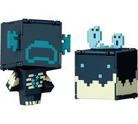 Mattel Minecraft Flippin' Figs Figs con Juego antiestrés 2 en 1, Escala de 3.75 Pulgadas, Cabezas Grandes y diseño pixelado (los Personajes Pueden Variar)