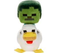 Mattel Peluche Minecraft Zombie Chicken Jockey, coleccionable suave de 8 pulgadas