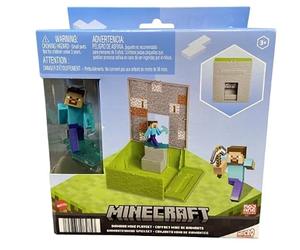 Mattel - Minecraft Micro Collection - Steve /w Diamond Mine Playset
