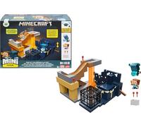 Mattel Minecraft Mini Mode El despertar del Warden, Set de juego con 2 mini figuras de acción, incluye a Steve y un código de artículo digital DLC, juguete regalo para niños y niñas +6 años, HXT72