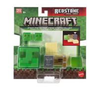 Mattel Set Minecraft Redstone – Trampa de pistón adhesivo cargado con figura y accesorios