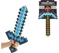 Mattel- Minecraft Roleplay Transforming Sword-Pickaxe Figuras de Acción, Multicolor (JGK14)