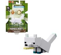 Mattel Minecraft Vanilla Figura de Acción Zorro Ártico de 3.25" para niños de 6 años en adelante