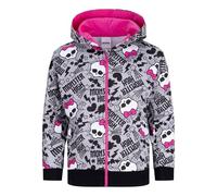 Mattel Monster High Sudadera con Capucha y Cremallera para Niñas, 5-6 Años: 116cm, Gris