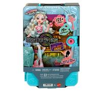 Monster High Skulltimate Secrets Lagoona Blue Conjunto de muñeca y Accesorios Destination: Gore-geous Oasis con Maleta y más de 19 sorpresas, Incluidas Prendas, JDR51