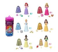 Mattel Muñecas Disney Princesas Color Reveal Serie Fiesta con 6 sorpresas, incluye accesorios sopresa, muñecas +3 años (HMK83)
