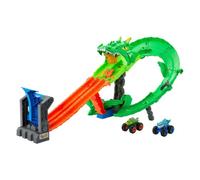 Mattel Playset Demolición Del Dragón HOT WHEELS Monster Trucks
