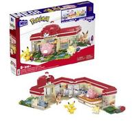 Mattel - Pokemon - Kit de construcción Pokémon centro en el bosque con bloques y personajes ㅤ