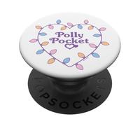 Mattel - Polly Pocket Holidays - Luces de corazón de Navidad PopSockets PopGrip Adhesivo