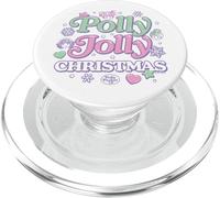 Mattel - Polly Pocket Holidays - Polly Jolly Navidad Iconos PopSockets PopGrip para MagSafe