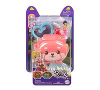 Mattel Polly Pocket Pet Connects HKV49 Red Panda Micro Playset - Figura + Animal + Accesorio