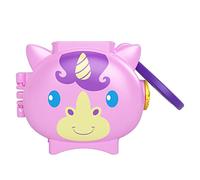 Mattel Polly Pocket Pet Connects - Juego de microplayset de unicornio, figura + animal + accesorios
