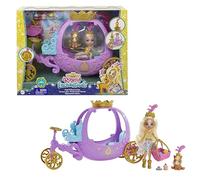 Mattel Royal Enchantimals Muñeca Pony con carruaje Real, Mascota y Accesorios de Juguete GYJ16