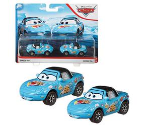 Mattel Selección Doble Pack | Disney Cars | Modelos Vehículos | Die Cast 1:55, Cars Doppelpacks:Dinoco MIA & Tia