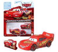 Mattel Selección Vehículos Racing Style, Disney Cars, Die Cast 1:55 Coche, DXV29N Cars 3 Single:Lightning Mcqueen Rust-Eze Sign (CDXV59)