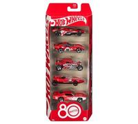 Mattel Set De Coches Modelos HOT WHEELS 80° Aniversario Rojo