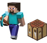 Mattel Set de Figura de acción y Accesorios Minecraft Collect & Craft | Figura de acción de Creeper con accesorios, set magnético a escala de 3,25 pulgadas, JRJ65
