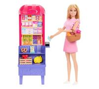 Mattel Set Muñeca Malibu “Va de compras” con Puestecillo Mercado BARBIE