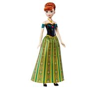 Mattel Spielzeuge aus Disney Die Eiskönigin, Singende Anna-Modepuppe in charakte