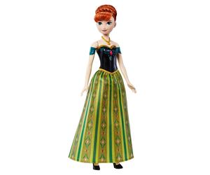 Mattel Spielzeuge aus Disney Die Eiskönigin, Singende Anna-Modepuppe in charakte
