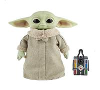 Mattel Star Wars Peluche de Baby Yoda de El Mandaloriano - Sonidos y Movimientos - Blando con Base Robusta - 28 cm - Regalo para Adultos y Niños de 3+ Años, GWD87