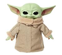 Mattel Star Wars The Mandalorian Peluche Grogu cuerpo blandito, juguete con sonidos que cierra los ojos, regalo +3 años (HJM25)