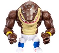 Mattel Street Sharks - Figura de acción con movimiento de mordida y golpe, juguete coleccionable de Big Slammu inspirado en el héroe medio tiburón de la televisión de los años 90, 6 pulgadas