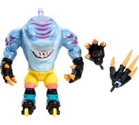 Mattel Street Sharks - Figura de acción con movimiento de mordida y patinaje, juguete coleccionable Skreek inspirado en el héroe medio tiburón de la televisión de los años 90, 6 pulgadas