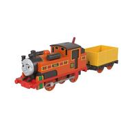 Fisher-Price Tren motorizado Nia clásica (Thomas y sus Amigos) – con pilas, vagón de carga – JGF97