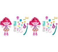 Mattel Trolls 3 Todos Juntos Hair-Tastic Reina Poppy Muñeca con Peine, Purpurina y Accesorios para el Pelo, Juguete +3 años (HNF25) (Paquete de 2)