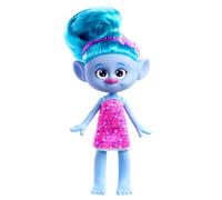 Mattel Trolls 3 Todos Juntos Muñeca Chenille con pelo azul, inspirada en la película, juguete +3 años (HNF15)