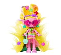 Mattel Trolls 3 Todos Juntos Viva Muñeca con pelo amarillo que se convierte en capa inspirada en la película, accesorios sorpresa dentro del pelo, juguete +3 años (HNF17)