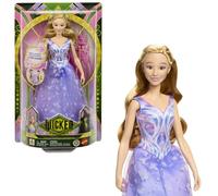 Mattel Universal Pictures Wicked: For Good Glinda Muñeca cantarina con Ropa de Quita y pon, Inspirada en la película, Canta “For Good” en inglés, JFM10