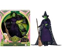 Mattel Universal Wicked Deluxe Elphaba Fashion Doll & Accessories, aspecto inspirado en la película con cabello trenzado y posibilidad