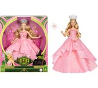 Mattel Universal Wicked Deluxe Glinda - Muñeca de Moda y Accesorios, Incluyendo Corona y cetro, Aspecto Inspirado en la película con Posibilidad