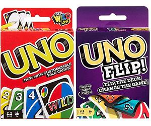 Mattel Uno Original y Uno Flip Card Games, paquete de 2