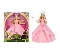 Mattel Wicked Glinda Muñeca de moda de lujo y accesorios, incluye una corona y un cetro, estilo inspirado en la película, muñeca articulada, HXY37