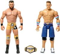 Mattel WWE Championship Showdown - Juego de 2 figuras de acción y accesorios, serie #17 John Cena vs Austin Theory, juego coleccionable, 6 pulgadas