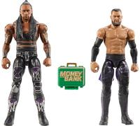 Mattel WWE Championship Showdown Main Event Series20 Damian Priest Finn Balor Pack de 2 figuras de acción y accesorio, conjunto de juego coleccionable, JCV72
