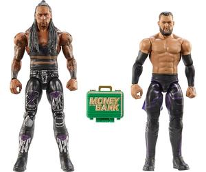 Mattel WWE Championship Showdown Main Event Series20 Damian Priest Finn Balor Pack de 2 figuras de acción y accesorio, conjunto de juego coleccionable, JCV72