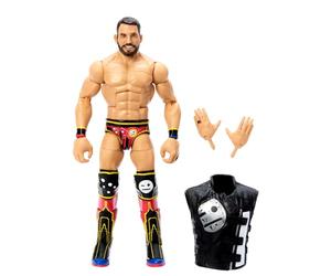 Mattel WWE Colección Elite Luchador Johnny Gargano Figura de acción con chaleco y accesorios, juguete +8 años, HTX20